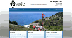Desktop Screenshot of earthflowdrilling.com